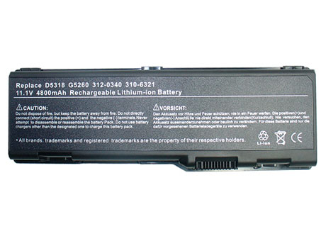 Dell 312-0340 Laptop Battery 6 Cell 11.1V 4800mAh 53Wh