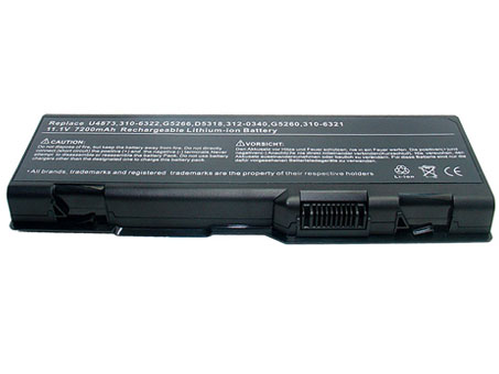 Dell 312-0340 Laptop Battery 9 Cell 11.1V 6600mAh 73Wh