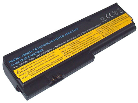 Lenovo FRU 42T4538 Laptop Battery 6 Cell 11.1V 4800mAh 53Wh